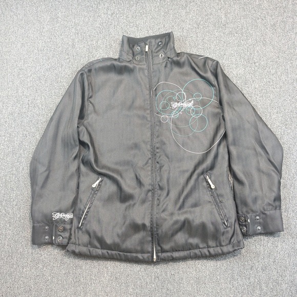 Fly Racing Y2K Moto Motorcycle Jacket LG Black Herringbone Bikercore Streetwear — photo 2